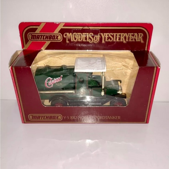 MATCHBOX MODELS OF YESTERYEAR 1:35 MODEL T FORD TANKER CASTROL OIL - Y-3 - Picture 1 of 7